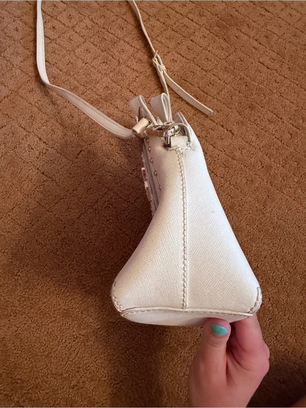 Kate spade bright white owl 2017 limited edition leather crossbody bag